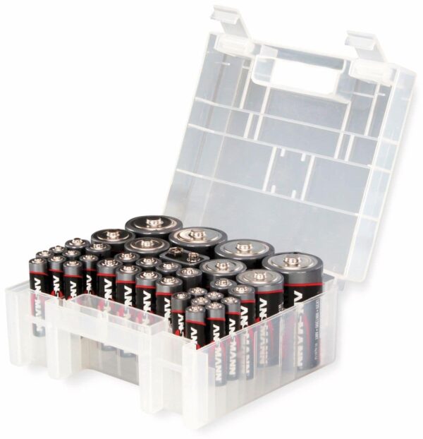 Ansmann Batteriebox 35 inkl. Alkaline-Batterien Sortiment