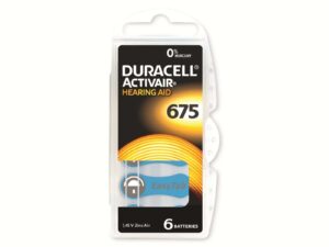 DURACELL Zinc Air-Knopfzelle Typ 675