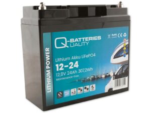 Q-Batteries Lithium Akku 12-24 12