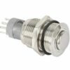 Metall-Einbaudrucktaster mit LED-Beleuchtung