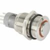 Metall-Einbaudrucktaster mit LED-Beleuchtung