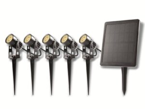 Bold Lighting LED Solar-Gartenleuchten-Set Simon