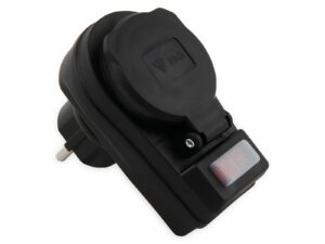 McPower Schutzkontakt-Zwischensteckdose mit Schalter