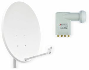 Red Opticum Set SAT-Antenne X80 lichtgrau
