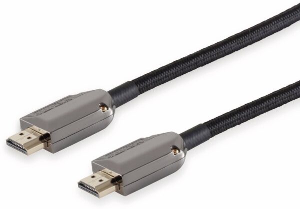 Black Cotton HDMI-Kabel