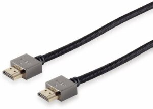Black Cotton HDMI-Kabel