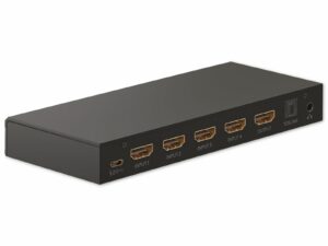 goobay HDMI-Umschaltbox 4 auf 1 mit Audio-Ausgang