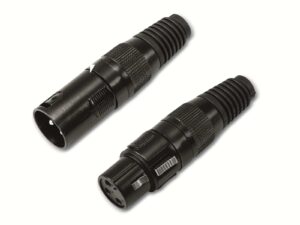 Omnitronic XLR-Buchse/Stecker Set 3-polig