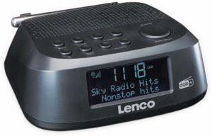 Lenco DAB+/FM Uhrenradio CR-605BK