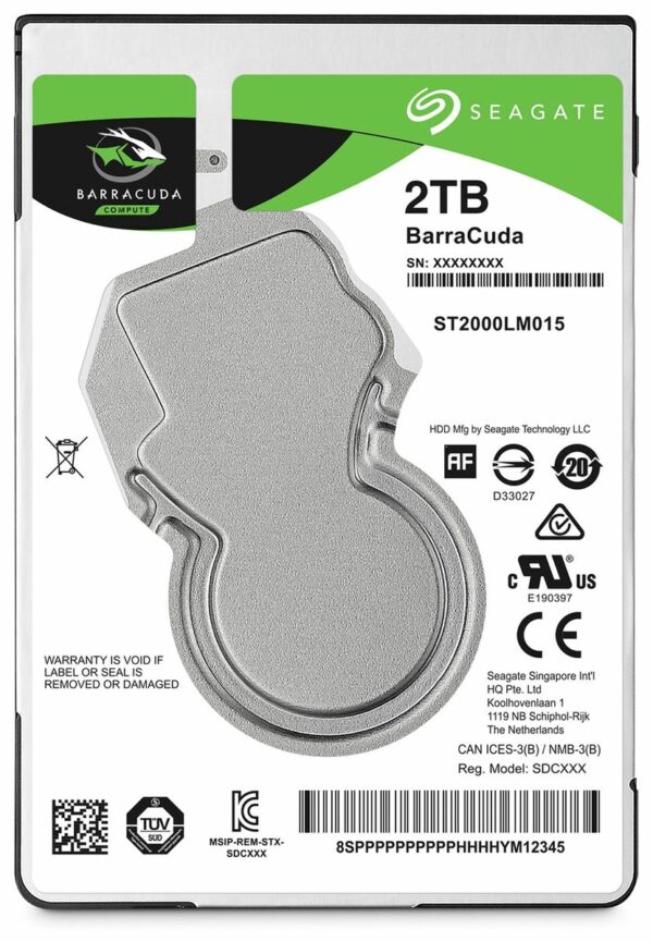 Seagate SATA-HDD Barracuda ST2000LM015