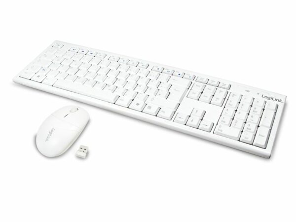 LogiLink Kabelloses Tastatur/Maus-Set ID0104W