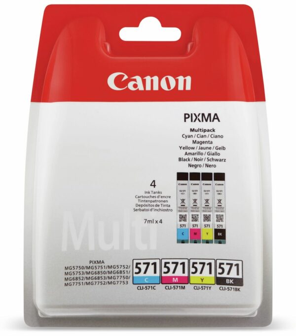 Canon Tinten-Multiset CLI-571BK/571C/571M/571Y