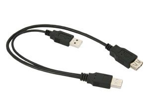 goobay USB 2.0-Y-Stromversorgungskabel