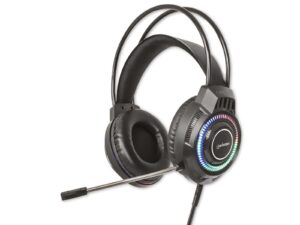 MANHATTAN Gaming-Headset Over-Ear mit RGB LED