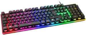 DELTACO GAMING Tastatur mit RGB Hintergrundbeleuchtung