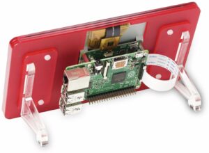 Raspberry Pi 7" Touch-Display-Rahmen Coupe (rot)