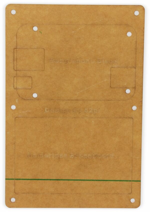 Acrylplatte und Breadboard für Beaglebone Black