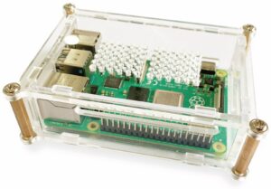 JOY-IT Acryl-Gehäuse transparent für Raspberry Pi 4 B