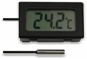 Einbau-Digitalthermometer mit 2 m Fühlerleitung
