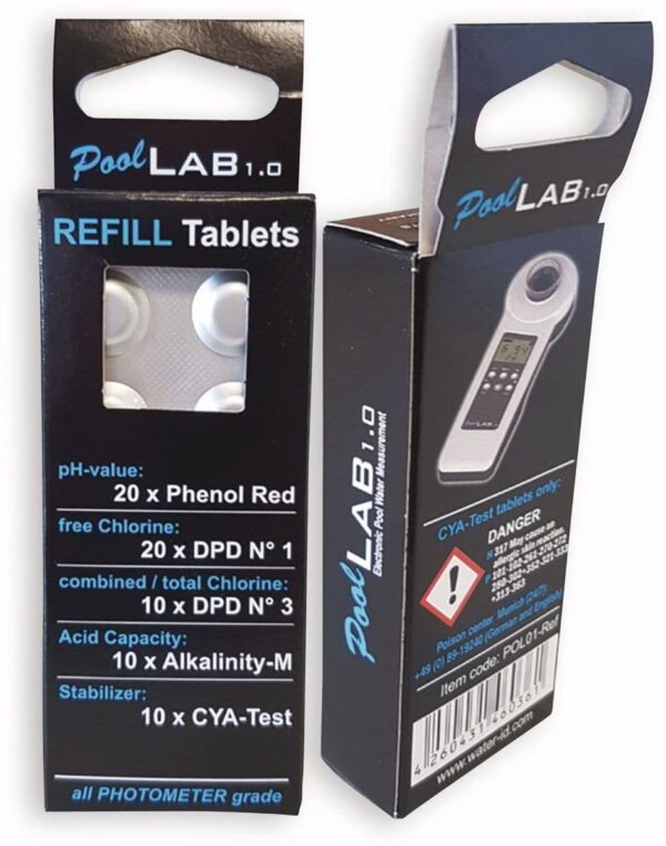 Water-i.d. Nachfüllpack Reagenztabletten für Pooltester PoolLab 1.0